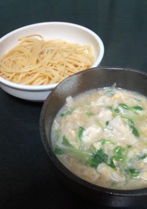 かき玉☆中華風つけスパ-レシピのメイン写真