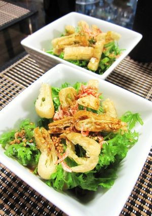 わさび菜のワサビドレッシングサラダ-レシピのメイン写真