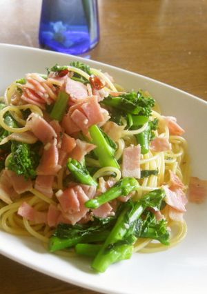 春♡菜の花とベーコンの和風パスタ-レシピのメイン写真