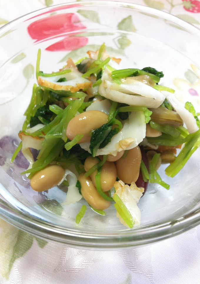 お豆と三つ葉とちくわのサラダ-レシピのメイン写真