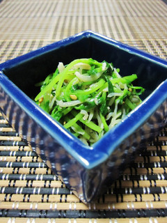 豆苗の韓国風おひたし-レシピのメイン写真