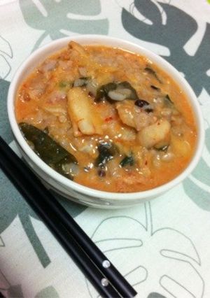 私のアカン飯☆キムチ味噌汁ご飯-レシピのメイン写真