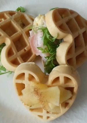 あっさり、簡単、軽いワッフル-レシピのメイン写真