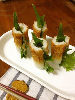 ちくわで 大葉・梅マヨ包みましょ-レシピのメイン写真