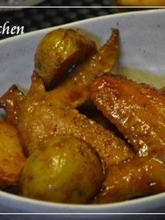 新じゃがと鶏手羽先の甘辛旨煮-レシピのメイン写真