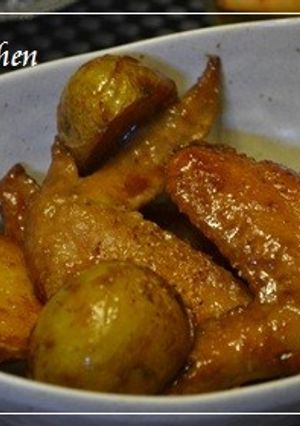 新じゃがと鶏手羽先の甘辛旨煮-レシピのメイン写真