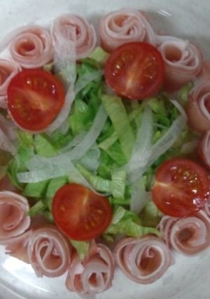生ハムと大根のお花♡簡単オードブル-レシピのメイン写真