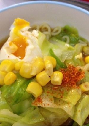 サッポロ1番みそキャベコンバタらーめん-レシピのメイン写真