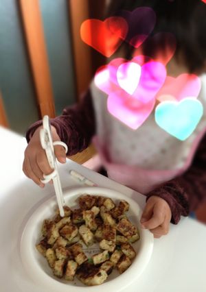 納豆おやき☆離乳食・手づかみ・フォーク-レシピのメイン写真