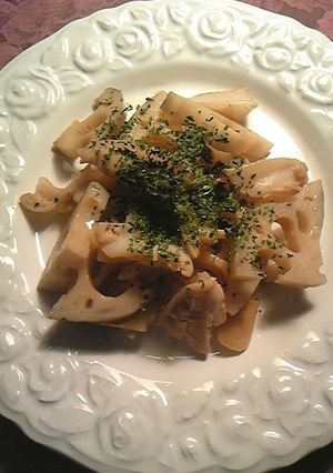 簡単おつまみ　蓮根と鶏軟骨ガーリック炒め-レシピのメイン写真