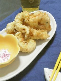 桜塩で♪ふんわりエビのフリッター-レシピのメイン写真