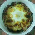 簡単☆ほうれん草と卵のチーズグラタン