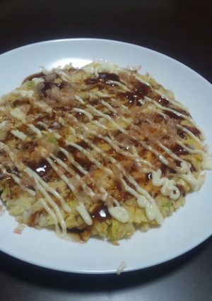 残りご飯でお好み焼き風-レシピのメイン写真