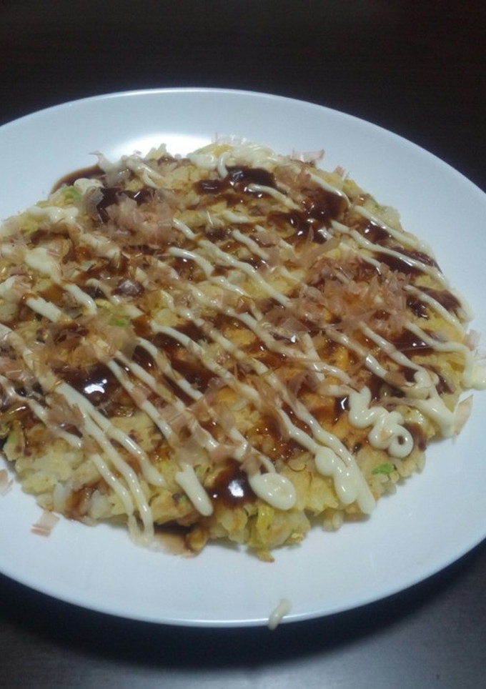 残りご飯でお好み焼き風-レシピのメイン写真