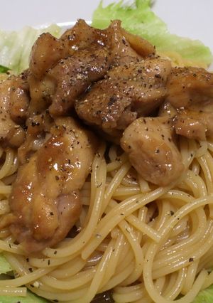 照り焼きチキンパスタ-レシピのメイン写真