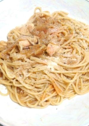 胸肉ヅケのシンプルスパゲティ-レシピのメイン写真