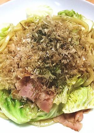 ベーコン&キャベツの焼きうどん-レシピのメイン写真