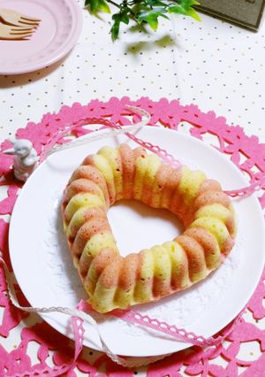 マーブルパウンドケーキfeat.イチゴ♪-レシピのメイン写真
