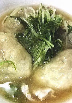 鶏団子と水菜の煮物-レシピのメイン写真