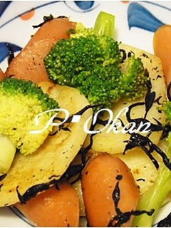 ソーセージとジャガイモ、ヒジキの炒めもの-レシピのメイン写真