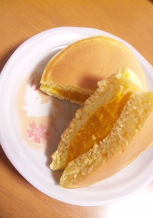 カボチャの煮物とＨＭでミニどら焼き◎-レシピのメイン写真