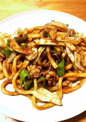 Ｂ級グルメ！亀山みそ焼きうどん！！-レシピのメイン写真