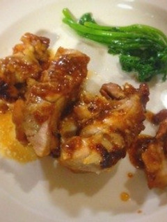 鶏肉と春菊の塩麹ソテー-レシピのメイン写真