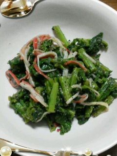 菜の花とカニカマの胡麻和え-レシピのメイン写真