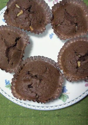 ホケミでチョコバナナカップケーキ-レシピのメイン写真
