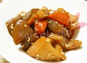 ヘルシー＊こんにゃくと根菜の煮物-レシピのメイン写真