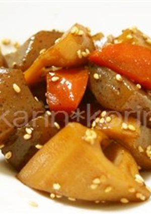ヘルシー＊こんにゃくと根菜の煮物-レシピのメイン写真