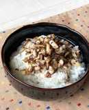 椎茸の旨味たっぷり！塩レモンの冷製茶漬け