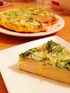 高野豆腐と水菜のオムレツ-レシピのメイン写真