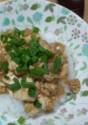 味噌味＊玉ねぎいっぱい麻婆豆腐＊子どもに-レシピのメイン写真