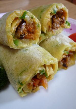 ☆ヘルシー野菜たっぷりドライカレー巻き♪-レシピのメイン写真