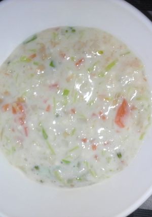 【離乳食　簡単】後期〜パンの耳シチュー-レシピのメイン写真