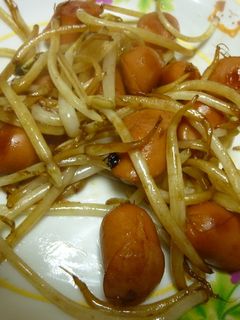 もやしとウインナーの醤油炒め-レシピのメイン写真