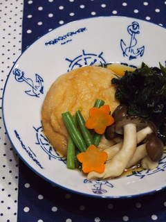 ダイエット!旬わかめと焼き麩の煮物-レシピのメイン写真