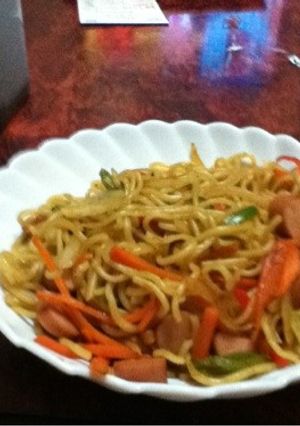 鮮やか☆ちょー簡単！！色とりどり焼きそば-レシピのメイン写真