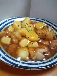 じゃがいもと豚肉の揚げ煮-レシピのメイン写真