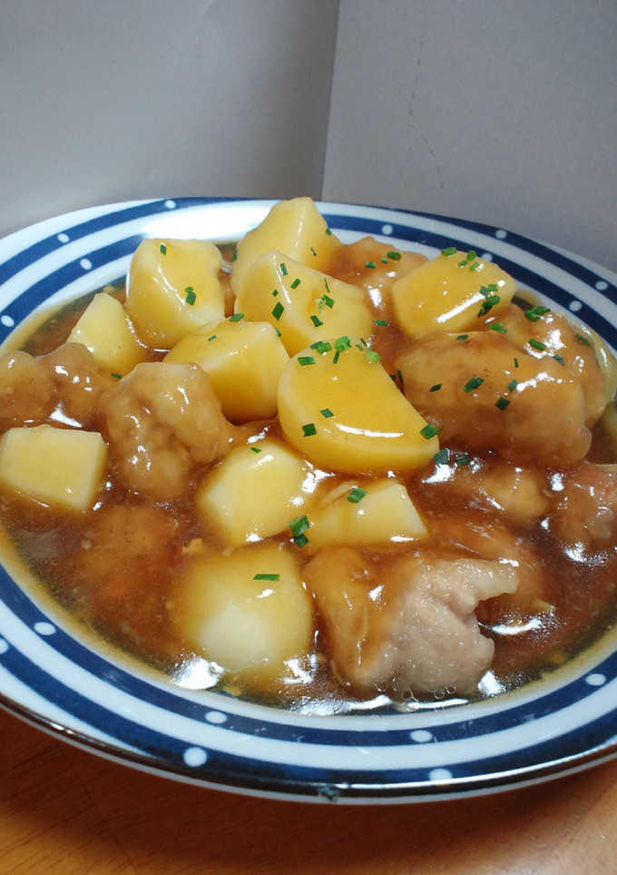 じゃがいもと豚肉の揚げ煮-レシピのメイン写真