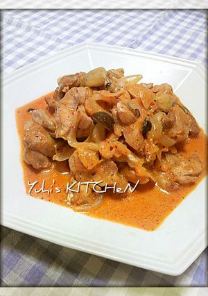 チーズで濃厚★鶏肉のキムチクリーム-レシピのメイン写真