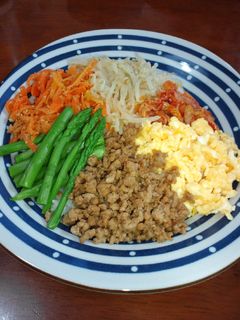 ひき肉と炒り卵のビビンバ-レシピのメイン写真
