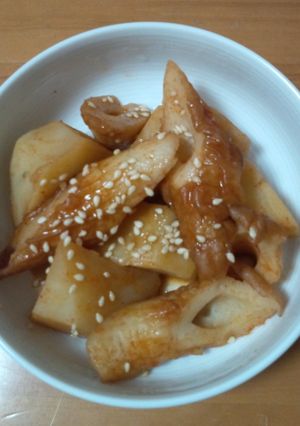 じゃがいもと竹輪の煮物（オムクジョリム）-レシピのメイン写真