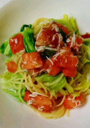 春キャベツとシラスのパスタ-レシピのメイン写真
