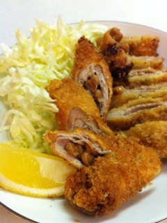 変わりトンカツ2種(梅、納豆)-レシピのメイン写真