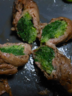 お弁当にぴったり…「水菜の牛肉巻き」-レシピのメイン写真