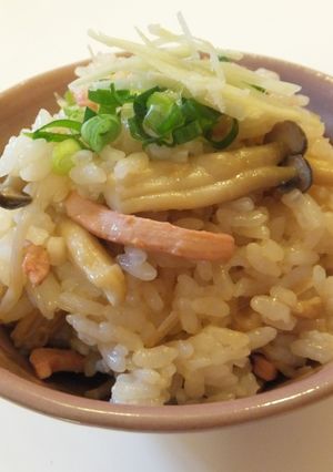 ◆きのことイカの塩辛の混ぜご飯◆-レシピのメイン写真