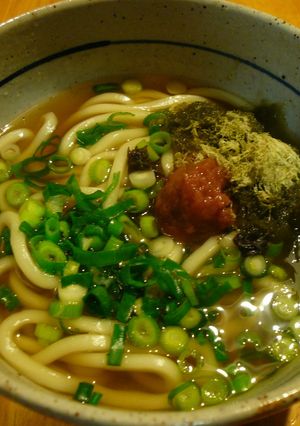 梅昆布うどん☆簡単ランチに-レシピのメイン写真
