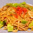 パスタで作るソース焼きそば